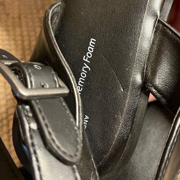 Time And Tru Black Braided Ankle Strap Sandals Size 10 - Picture 6 of 11